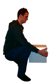 Manual handling awareness training course image of a man adopting good posture
