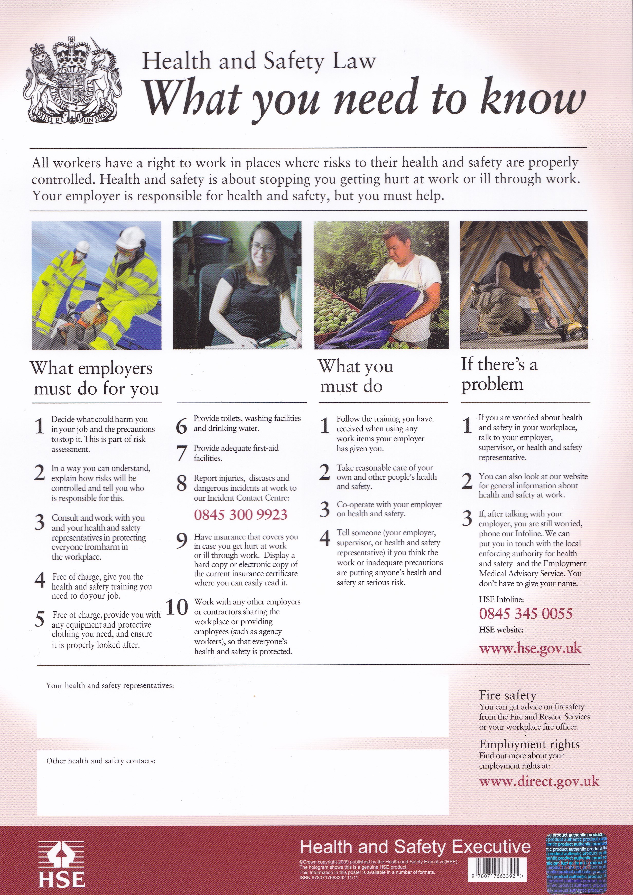 Health and Safety Law Poster: What you need to know